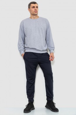 Спорт штаны мужские двухнитка, цвет темно-синий, 241R8005