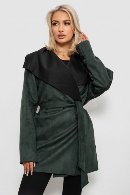 Кардиган женский однотонный, цвет зеленый, 257R001