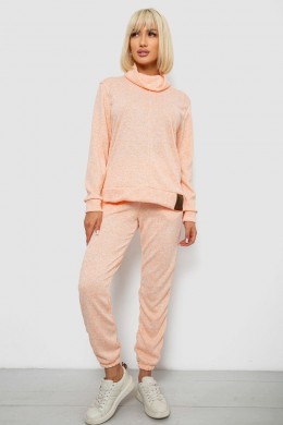 Костюм женский повседневный, цвет персиковый, 257R123