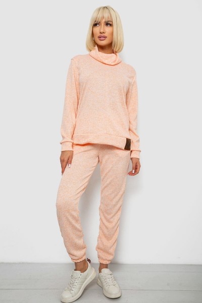 Костюм жіночий повсякденний, колір персиковий, 257R123