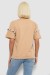 Футболка жіноча з принтом, колір бежевий, 244R2351 Футболка жіноча з принтом, колір бежевий, 244R2351