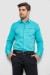 Рубашка мужская  -уценка, цвет бирюзовый, 214R7150-U