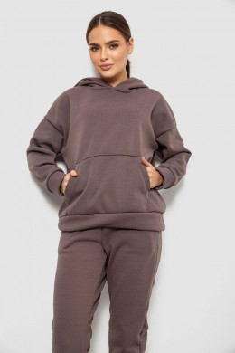 Спортивний костюм жіночий на флісі, колір світло-коричневий, 257R85