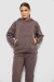 Спортивный костюм женский на флисе, цвет светло-коричневый, 257R85