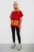 Футболка женская с принтом, цвет красный, 244R2158