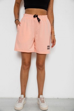 Шорти жіночі з принтом, колір персиковий, 238R120