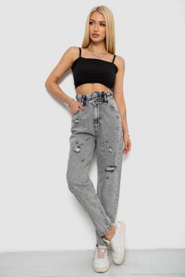 Джинси жіночі Mom-fit, колір сірий, 244R1601S20-LZ