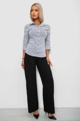 Сорочка класична в смужку, колір біло-сірий, 230R643-1