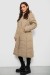 Куртка жіноча двостороння зимова, колір бежевий, 244R24115 Куртка жіноча двостороння зимова, колір бежевий, 244R24115