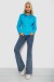 Сорочка жіноча однотонна, колір блакитний, 230R068-2 Сорочка жіноча однотонна, колір блакитний, 230R068-2