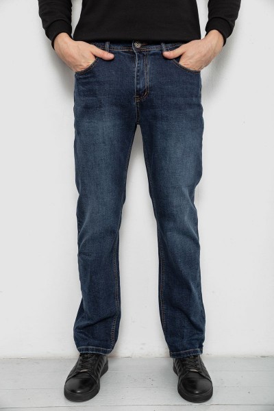 Джинсы мужские прямого кроя, цвет синий, 244R9903