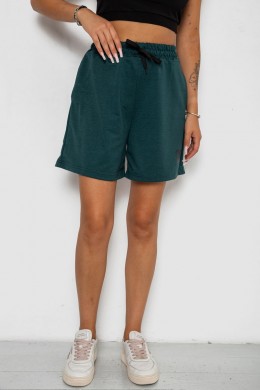 Шорти жіночі з принтом, колір темно-зелений, 238R120