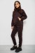 Спортивний костюм жіночий на флісі, колір шоколадний, 257R85 Спортивний костюм жіночий на флісі, колір шоколадний, 257R85