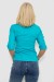 Рубашка женская однотонная, цвет бирюзовый, 230R068-4