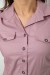 Сорочка жіноча однотонна, колір пудровий, 230R068-1 Сорочка жіноча однотонна, колір пудровий, 230R068-1