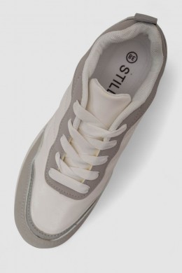 Кросівки жіночі, колір біло-сірий, 248RNG07