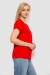 Футболка женская однотонная, цвет красный, 244R2300