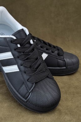 Кроссовки женские демисезонные, цвет черно-белый, 248RBK10