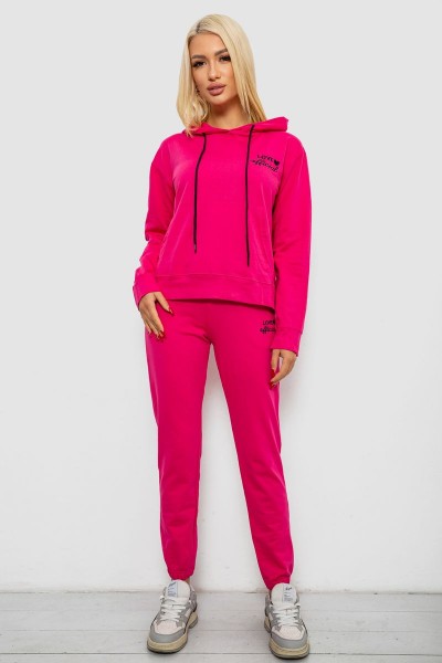 Спортивный костюм женский двухнитка, цвет розовый, 214R1419-005