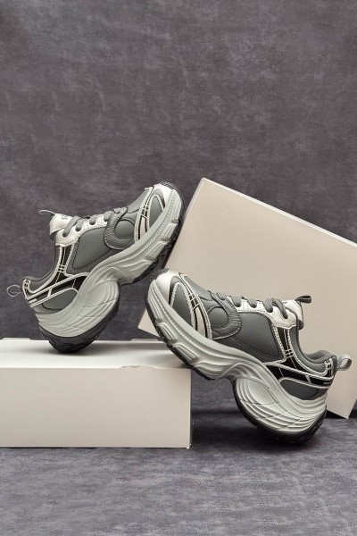 Кроссовки женские демисезонные, цвет темно-серый, 248RCX1520