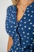 Платье софт с принтом в горох, цвет синий, 230R0032-2 Платье софт с принтом в горох, цвет синий, 230R0032-2