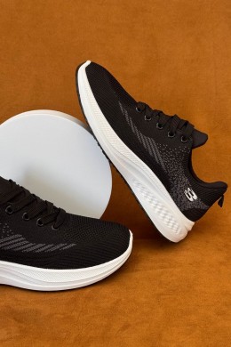 Кроссовки мужские текстильные, цвет черный, 244RJ1077