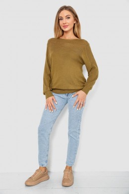 Кофта женская с манжетами, цвет хаки, 244R999