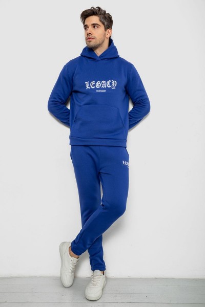 Спортивный костюм мужской на флисе, цвет синий, 238R57046