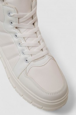 Кросівки жіночі зимові на хутрі, колір білий, 248RMB02