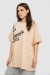 Футболка женская с принтом, цвет светло-бежевый, 244R4001
