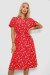 Платье софт с принтом, цвет красный, 230R1111 Платье софт с принтом, цвет красный, 230R1111
