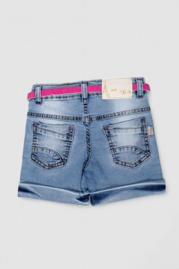 Шорти джинсові для дівчинки  -уценка, колір синій, 247R1210-1-U