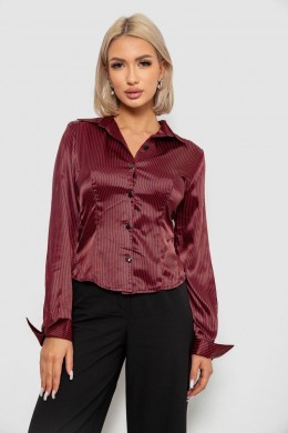 Сорочка класична в смужку, колір чорно-червоний, 230R64