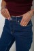 Джинси жіночі однотонні прямі, колір темно-синій, 244RM054