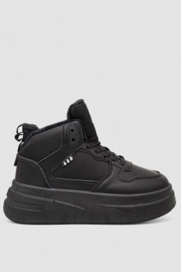 Кроссовки женские зимние на меху, цвет черный, 248RLM50