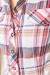 Рубашка женская в клетку, цвет молочно-розовый, 230R061-11 Рубашка женская в клетку, цвет молочно-розовый, 230R061-11