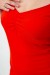 Платье базовое однотонное, цвет красный, 244R265 Платье базовое однотонное, цвет красный, 244R265