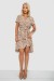 Платье софт с принтом, цвет бежевый, 230R0032-4 Платье софт с принтом, цвет бежевый, 230R0032-4