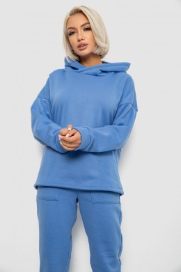 Спортивный костюм женский на флисе, цвет голубой, 257R88