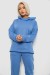 Спортивный костюм женский на флисе, цвет голубой, 257R88