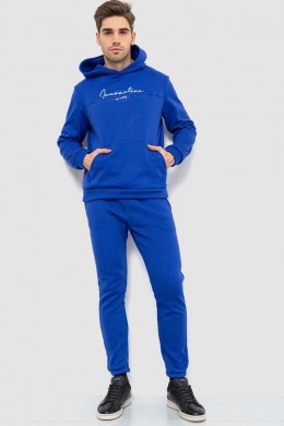 Спортивный костюм мужской на флисе, цвет электрик, 238R57160