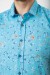Рубашка мужская с принтом -уценка, цвет голубой, 214R6917-9-U Рубашка мужская с принтом -уценка, цвет голубой, 214R6917-9-U