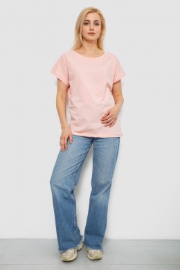 Футболка женская однотонная, цвет персиковый, 244R2300