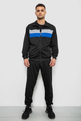 Спортивный костюм мужской двухнитка, цвет черный, 244R9167