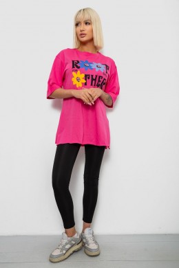 Футболка женская с принтом, цвет розовый, 244R2803