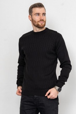 Свитер мужской, цвет черный, 161R880