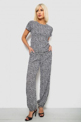 Костюм женский повседневный с принтом, цвет молочный, 257R815-3