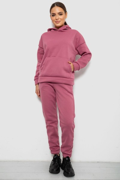 Спортивний костюм жіночий на флісі, колір пудровий, 257R85