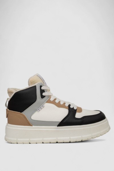 Кросівки жіночі зимові на хутрі, колір чорно-сірий, 248RMB09