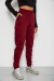 Спортивные штаны женские на флисе, цвет бордовый, 238R58671 Спортивные штаны женские на флисе, цвет бордовый, 238R58671